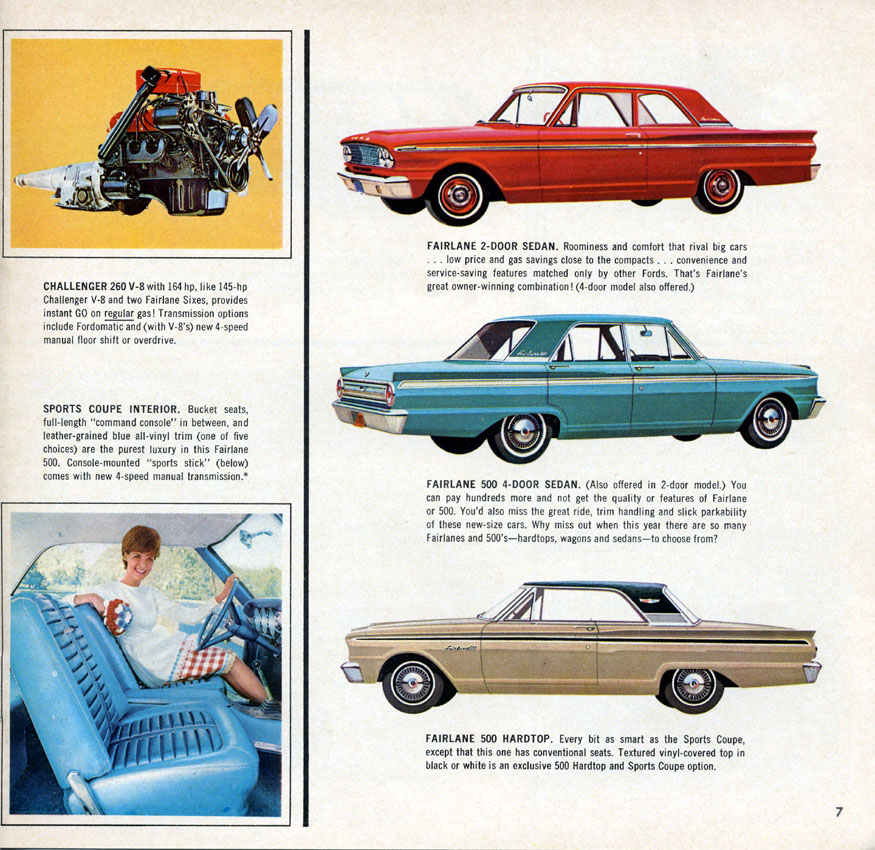 1963 Ford Detail Brochure Page 1
